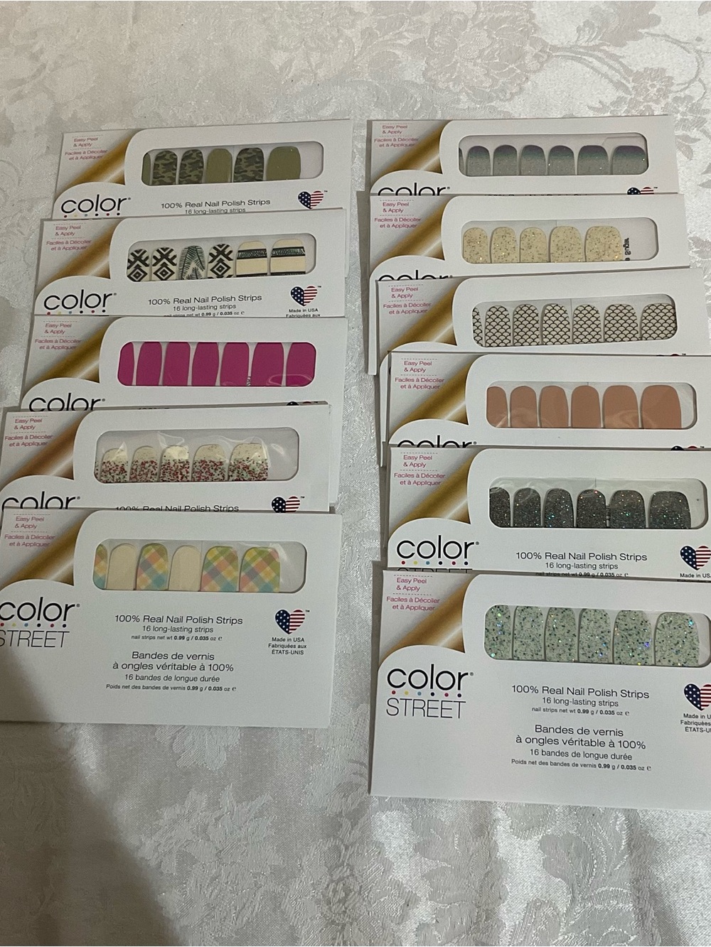 11- Color Street Nail Polish Strips - Rare and Hard to Find. No Duplicates.